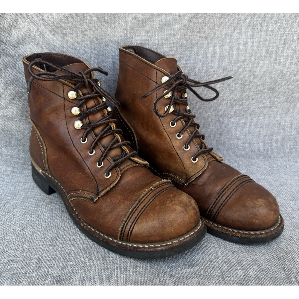 Size 6.5 Woman's Red Wing Shoes Iron Ranger Heritage 3365 Boots Brown Leather